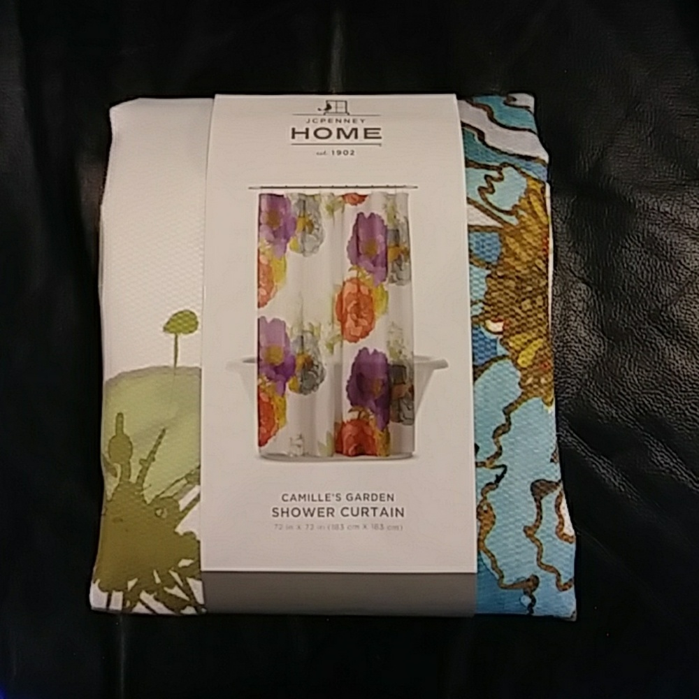 J C Penney Home Camille's Garden Shower Curtain *